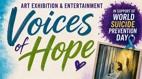 Voices of Hope Art Exhibition poster